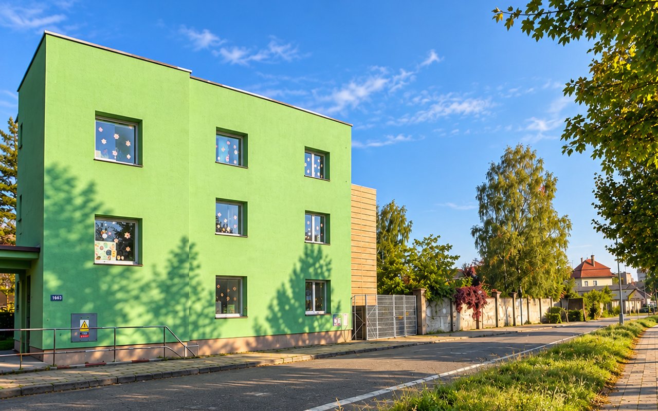 Budova pobočky Chropyňská zvenku